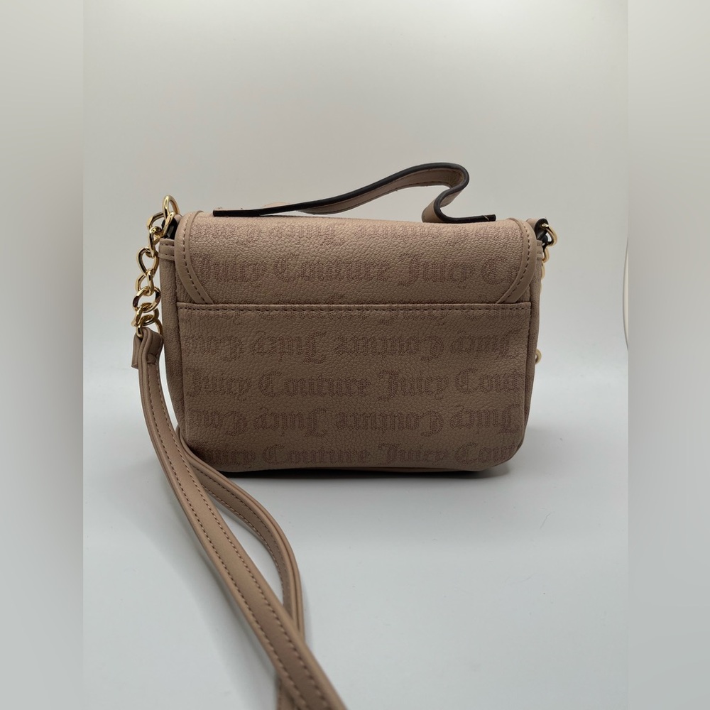 NWT Juicy Couture Women’s Gothic Dots Cafe Flawless Flap Crossbody Bag OS - Picture 3 of 11